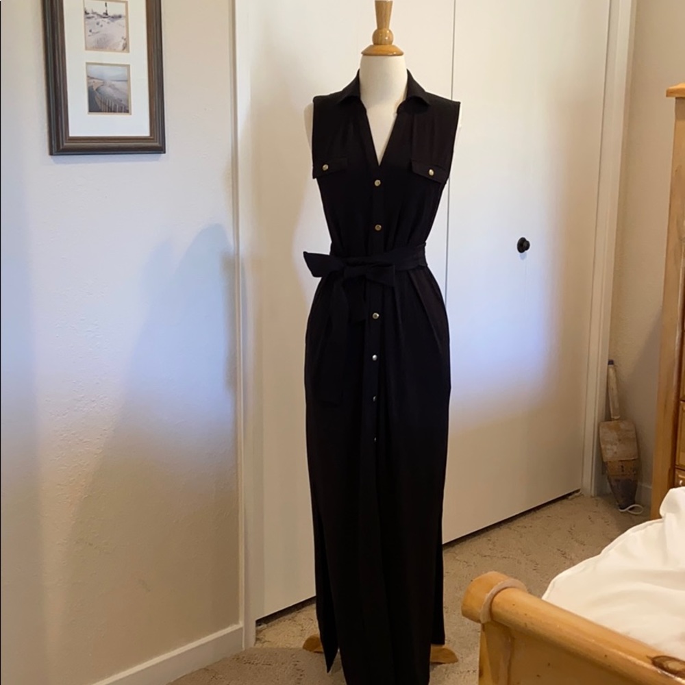 New York and Company black maxi dress